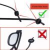 Silicone Eyeglasses Temple Tips Sleeve Retainer