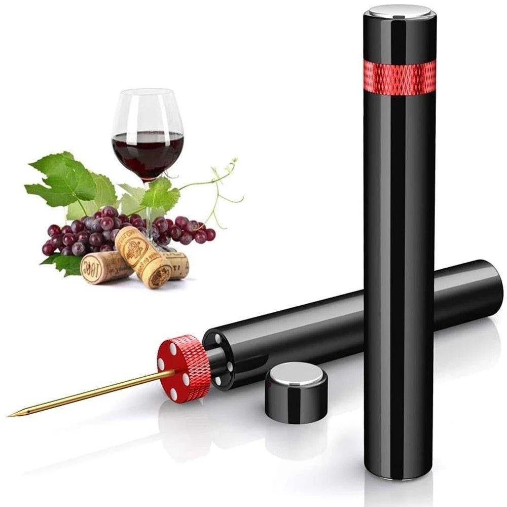 Pneumatic wine bottle opener